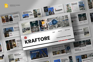 Factory & Industry Google Slides, a Presentation Template by fluffstudio