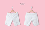 Female Cargo Short Pants Mockup, a Bottom Mockup by Designertale (Thumbnail 6 of 6)