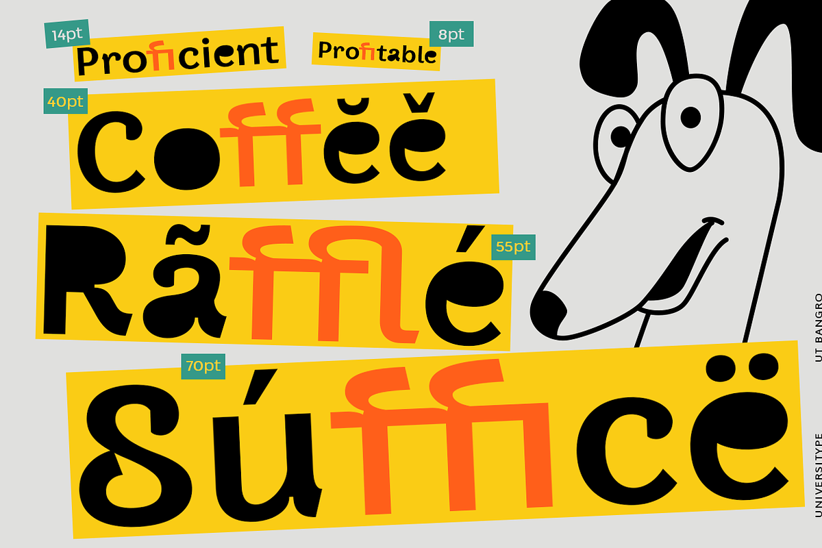 UT Bangro - A Bold Dsiplay Font, a Sans Serif Font by Universitype (Photo 2 of 12)