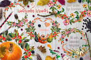 Watercolor Rosehip & Pumpkins Set, an Illustration by Fluffy Unicorn (Thumbnail 6 of 9)