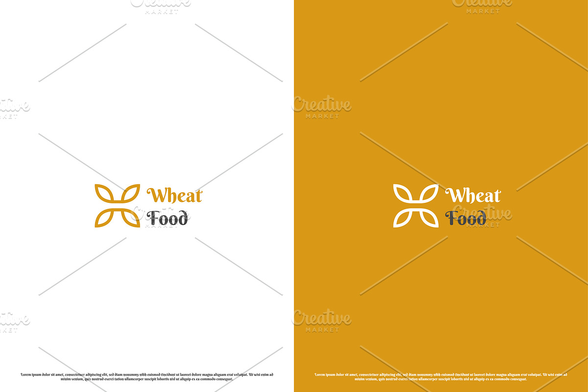 Wheat Abstract Food Logo Design Icon, a Branding & Logo Template by Morvana Crew