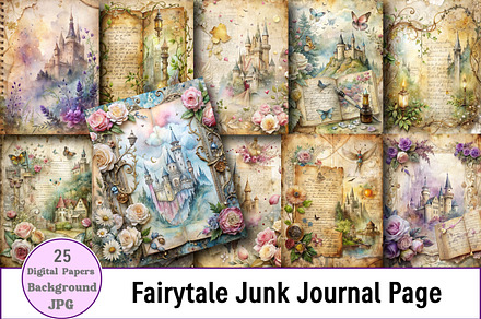 Fairytale Junk Journal Page