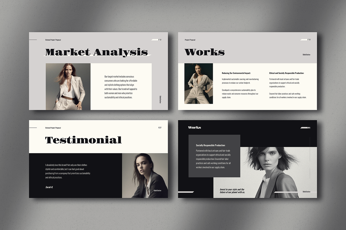 Octavia - Proposal Template, a Presentation Template by SlideStation (Photo 4 of 11)