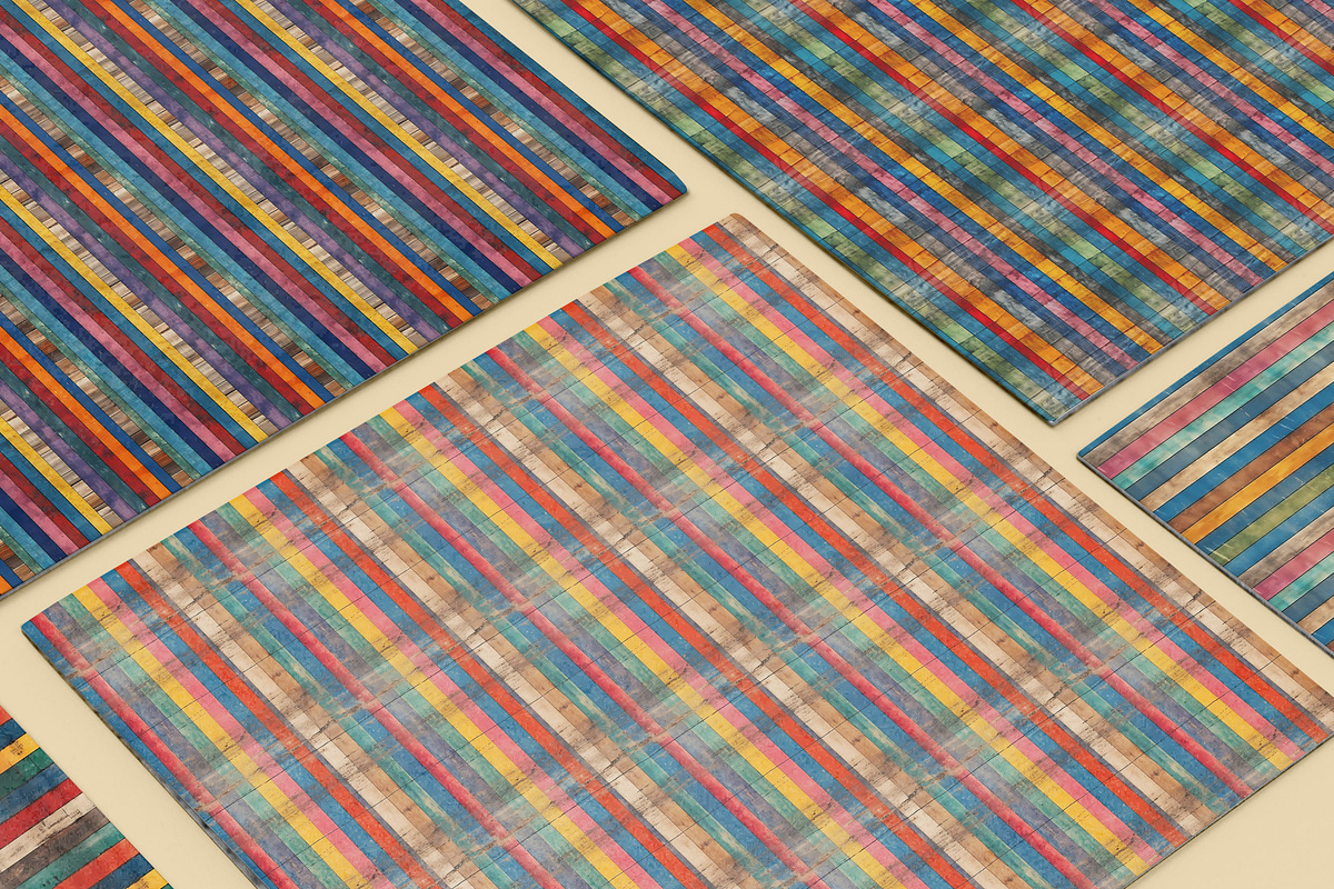 20 Seamless Grunge Stripes Patterns, a Pattern Graphic by Nordic Design (Photo 3 of 9)