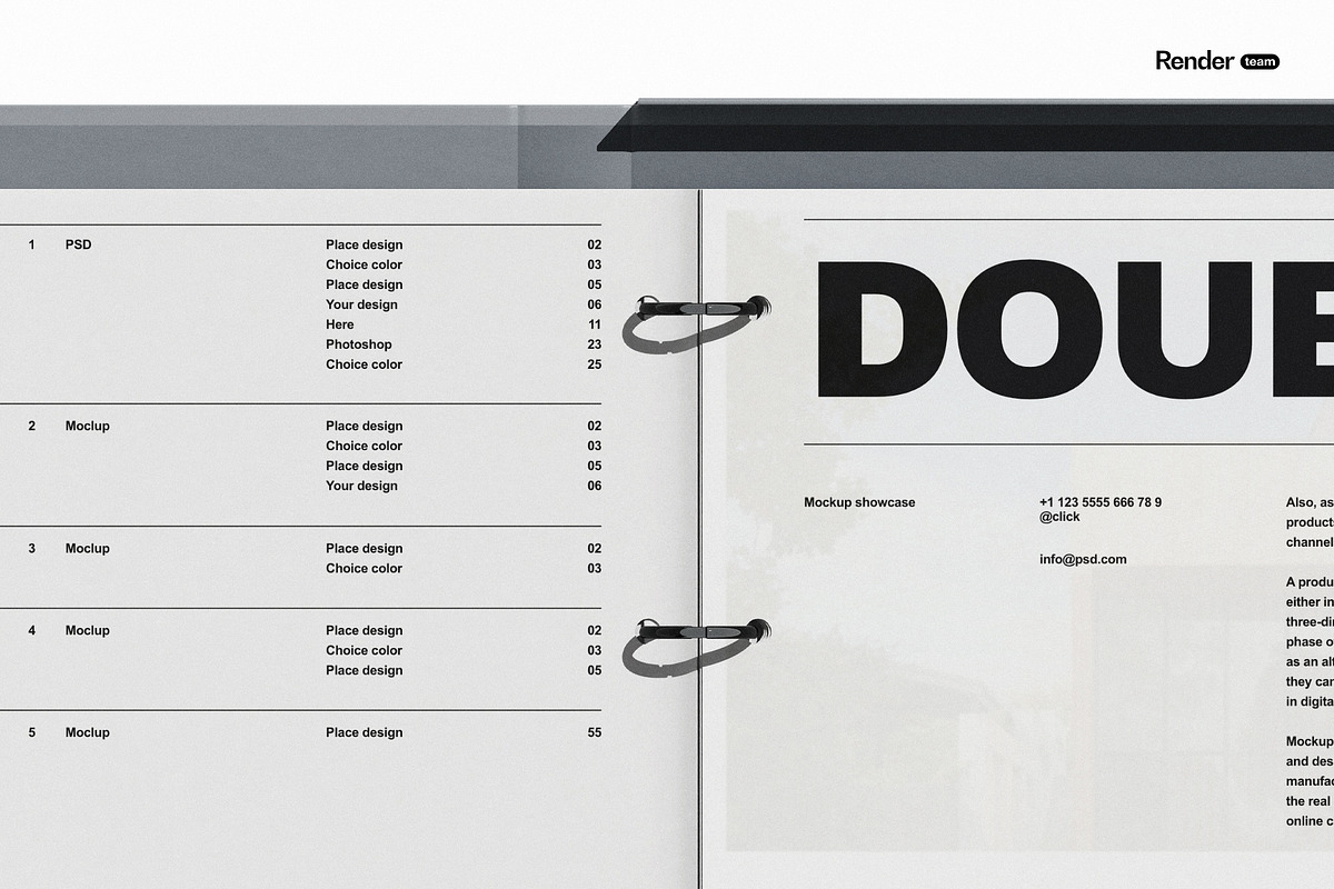 Binder Mockup Set, a Product Mockup by Renderteam (Photo 4 of 16)