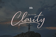 Clarity Script, a Script Font by Meutuwah (Thumbnail 1 of 8)