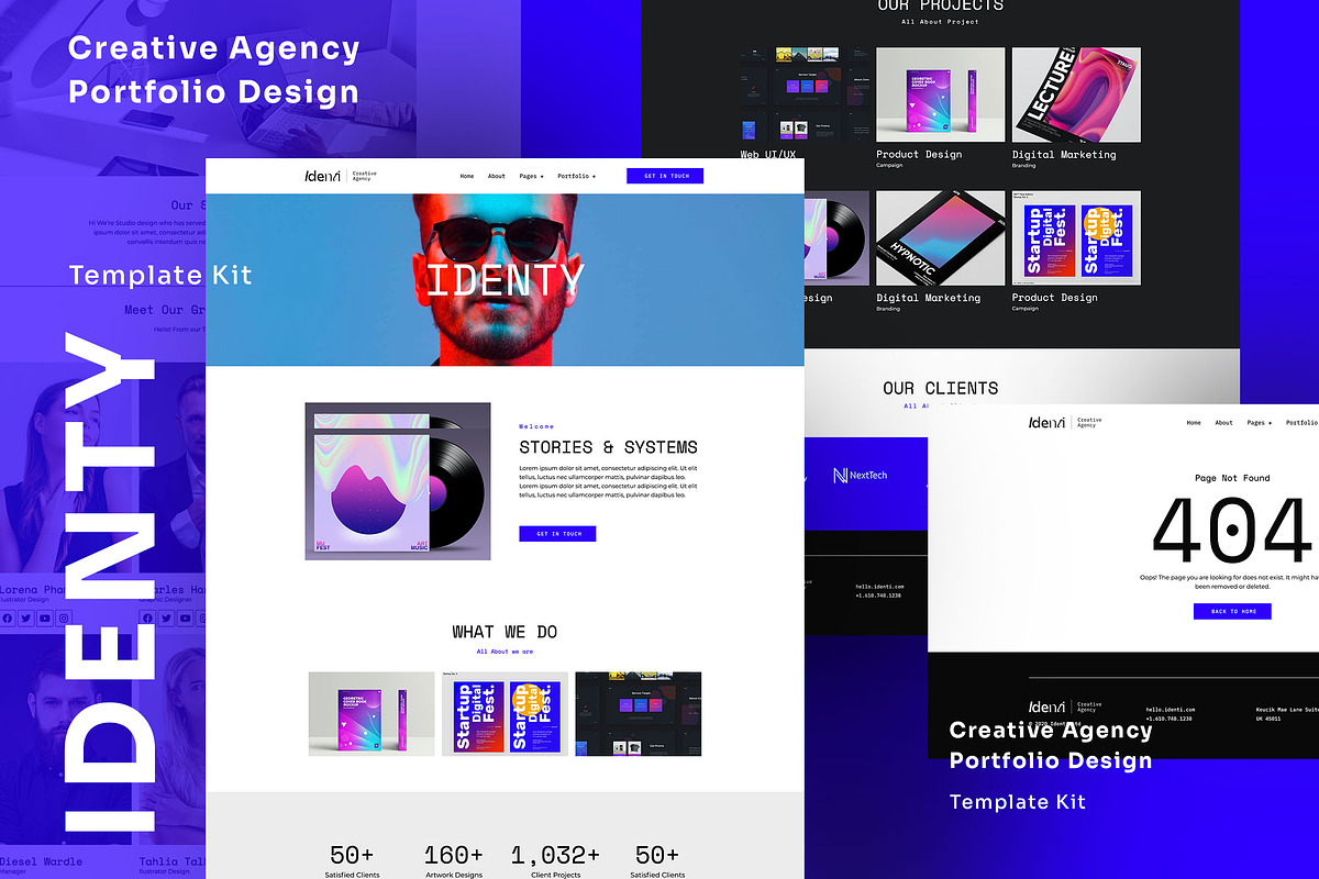 Identy- Elementor Creative Portfolio, a WordPress Template by Identy Studio (Photo 1 of 4)