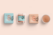 Candle glass and box packaging, a Household Mockup by GraphicWave (Thumbnail 5 of 7)