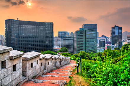 Seoul City Skyline from Namsan Park, an Architecture Photo by Leonid Andronov