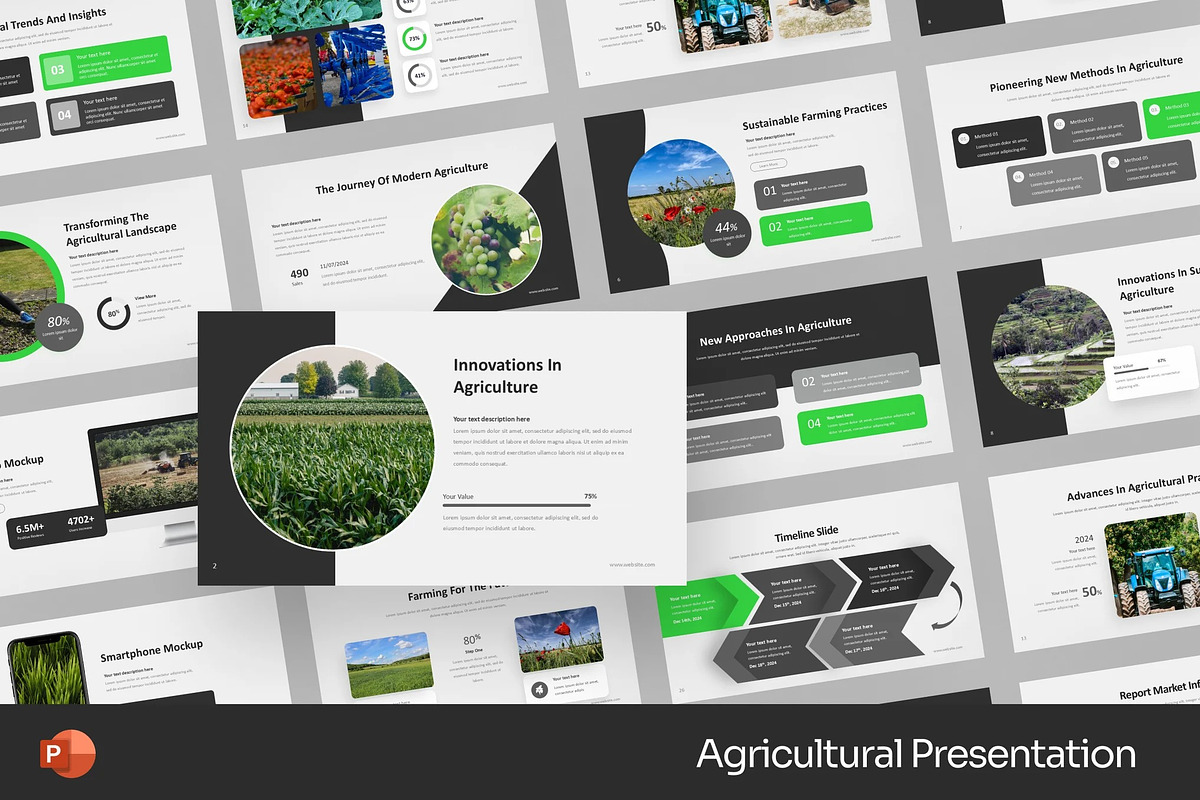 Agricultural Presentation Powerpoint, a Presentation Template by Fit-tee (Photo 1 of 2)