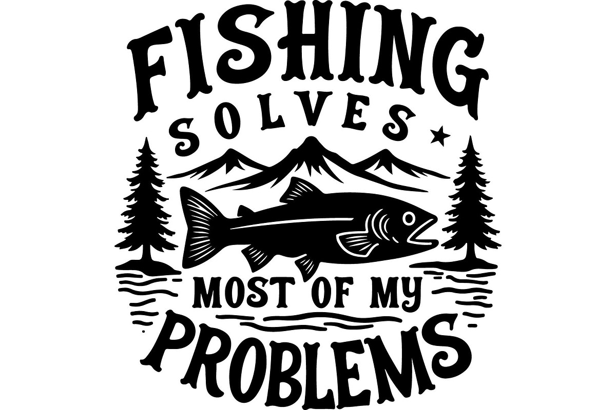 Fishing Quote T-Shirt Bundle, an Object Graphic by Designer_Momina (Photo 11 of 11)