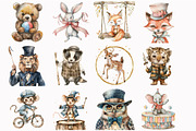 Pastel Circus Animals Clipart, an Illustration by Design Market (Thumbnail 4 of 5)