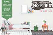 Kids Room Wall/Frame Mock Up 5, a Print Template by Whimsicality (Thumbnail 1 of 4)