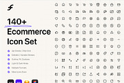 140+ Ecommerce Icon Set – IconFlow, an Outline Icon by PixelGaze (Thumbnail 2 of 6)