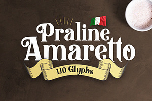 Praline Amaretto - Vintage Font