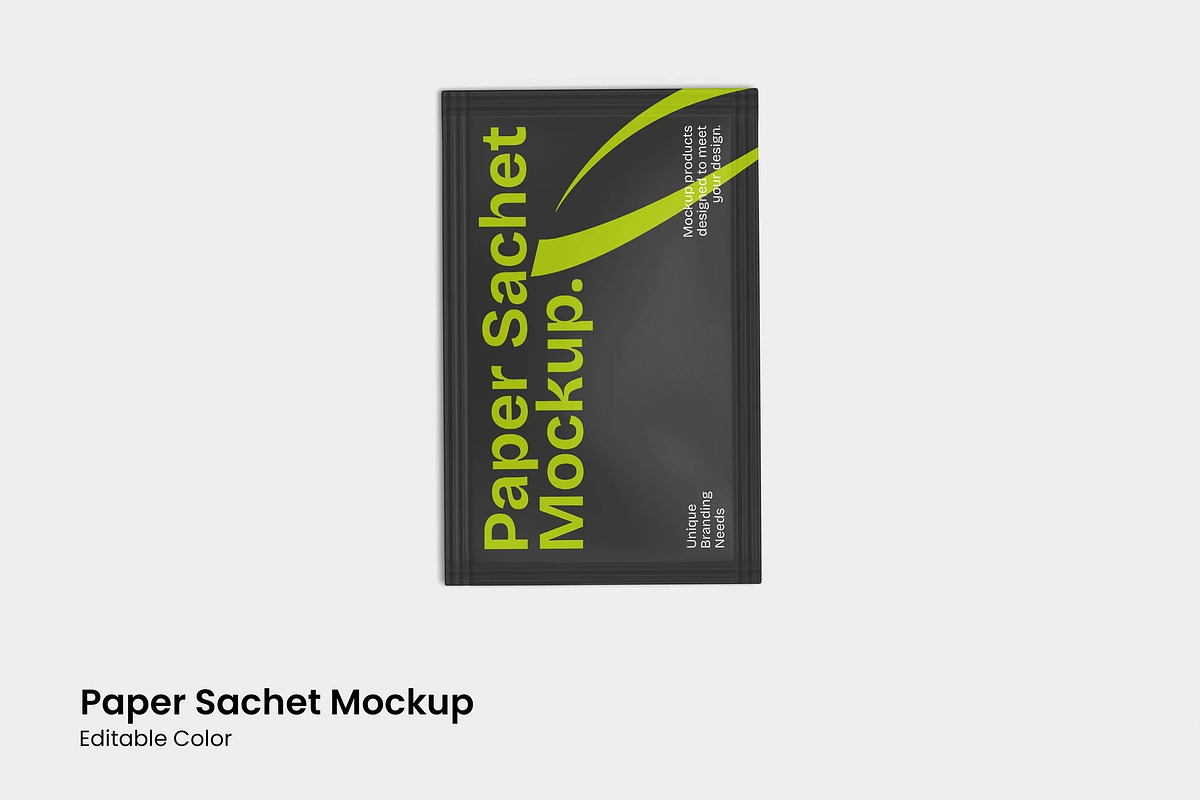 Paper Sachet Mockup, a Packaging Mockup by renderstockmarket