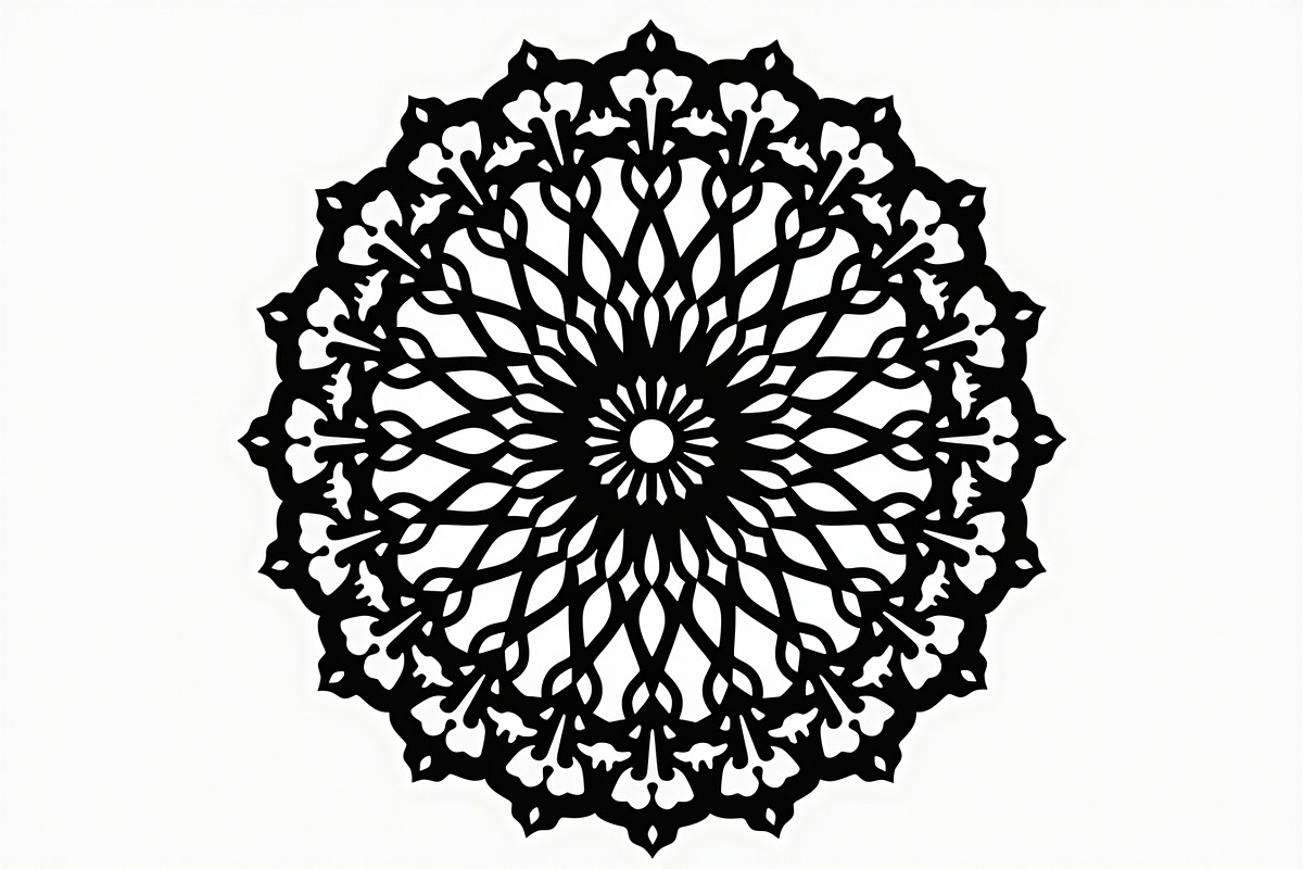 Elegant Mandala Silhouette Bundle, an Illustration by BIPLOB EXPERT (Photo 10 of 21)