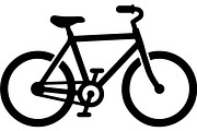 Bicycle Silhouette Vector Set, a Transportation Illustration by balal (Thumbnail 6 of 13)