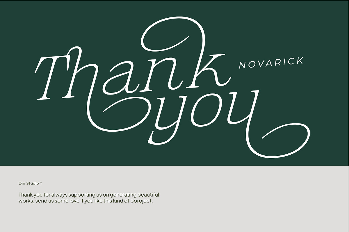 Novarick, a Serif Font by din-studio.com (Photo 16 of 16)