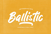 Ballistic - Handwritten Brush, a Script Font by Rillatype (Thumbnail 1 of 8)