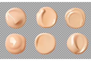 Beige foundation cream swatch, a Healthcare Illustration by Buch&Bee
