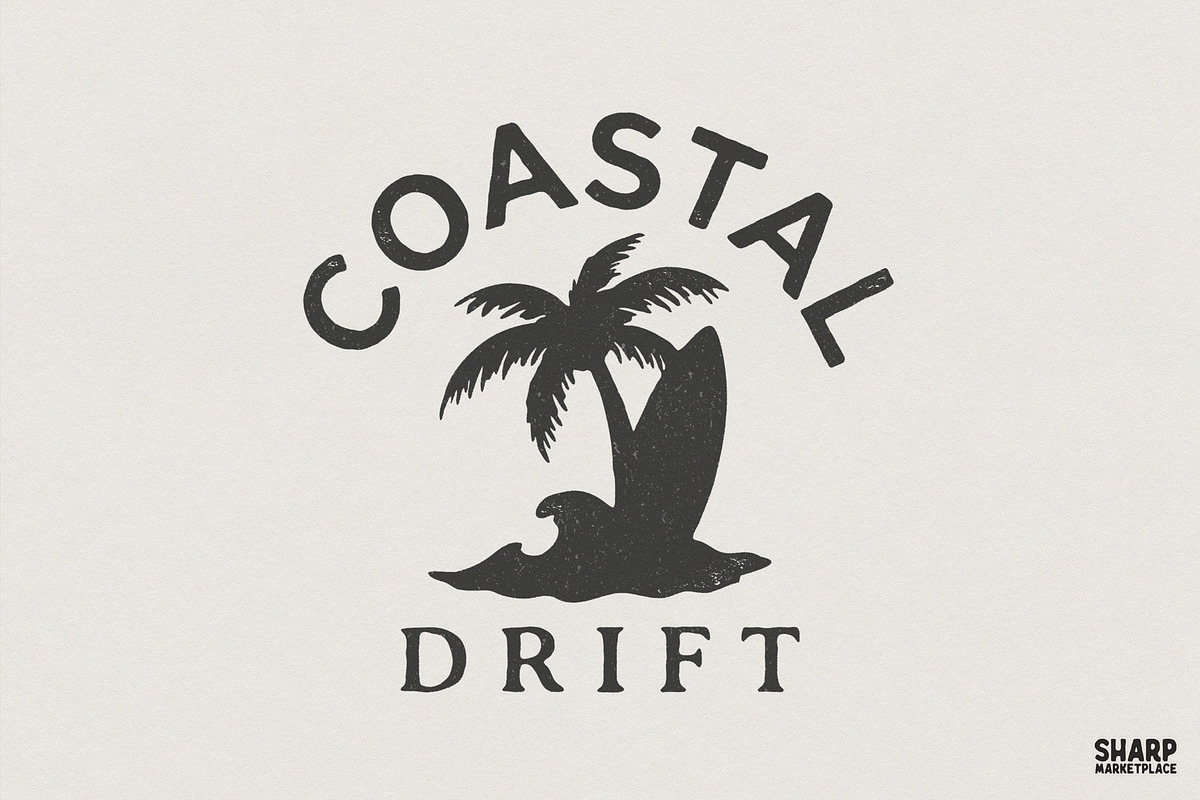 Coastal Drift PNG, Surfing Palm, an Illustration by SharpMarketplace (Photo 1 of 4)