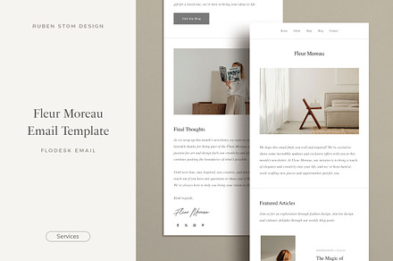 Fleur Moreau Email Template, an Email Template by Ruben Stom