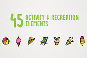 Activity & Recreation Icons Clipart, an Icon by Lemonade Pixel (Thumbnail 3 of 7)