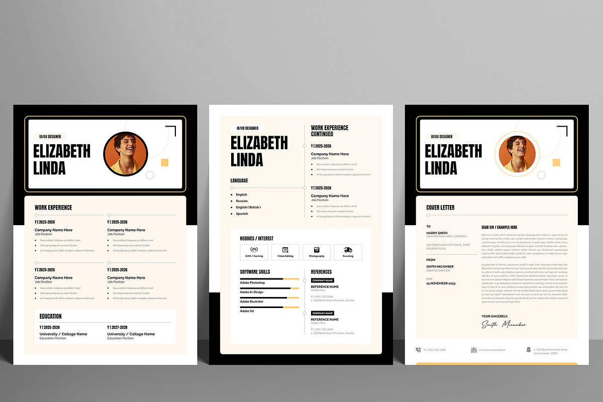 Resume Template CV, a Resume Template by NorthPeak (Photo 6 of 6)