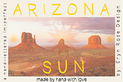 Arizona Sun a slightly wobbly Serif, a Handwritten Font by Eryn Rose Design (Thumbnail 2 of 13)