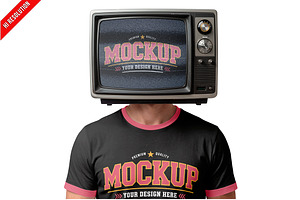Vintage Retro Television PSD, an Advertising Mockup by Bruno's Shop