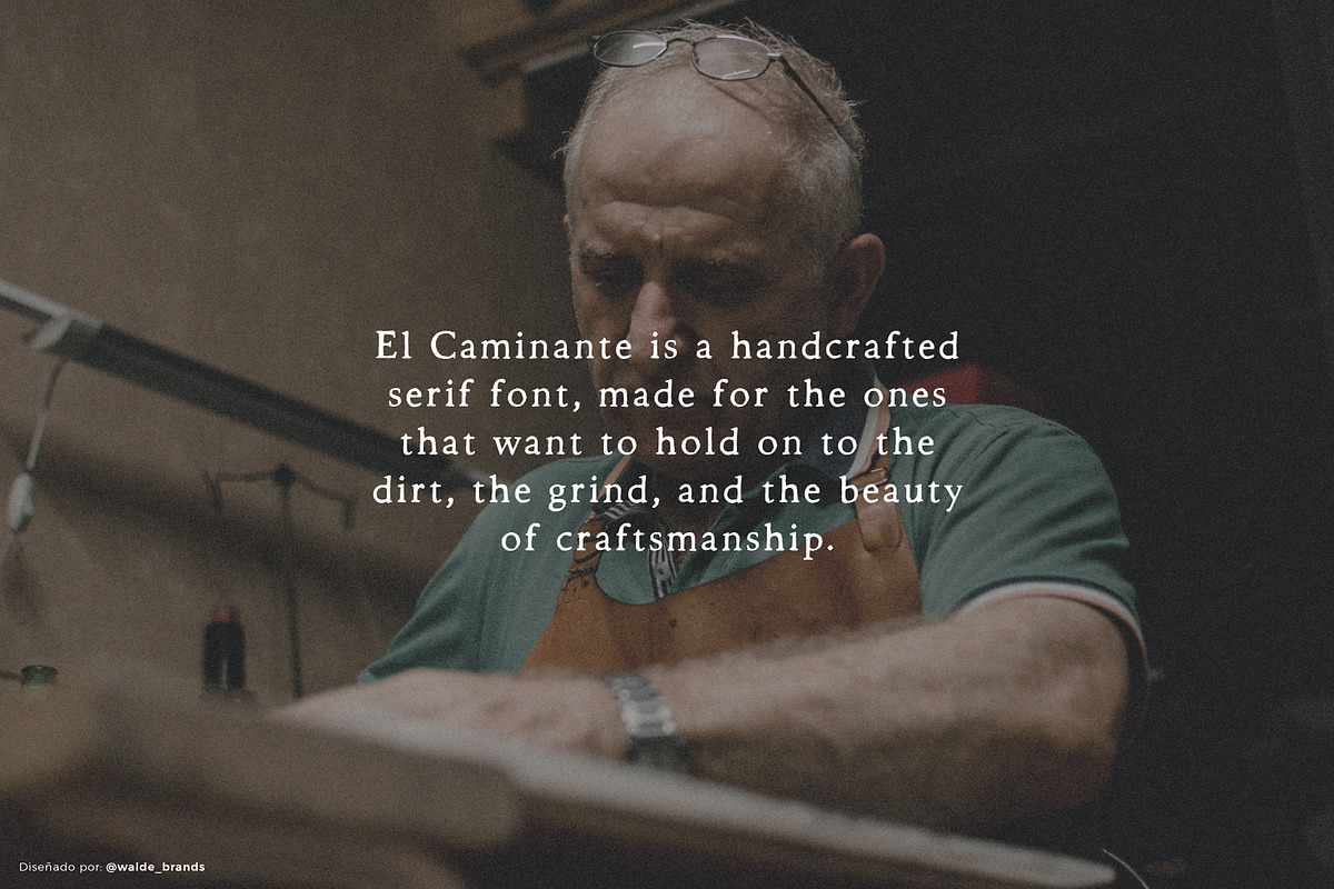 El Caminante Handmade Font, a Serif Font by Walde_Brands Shop (Photo 2 of 9)
