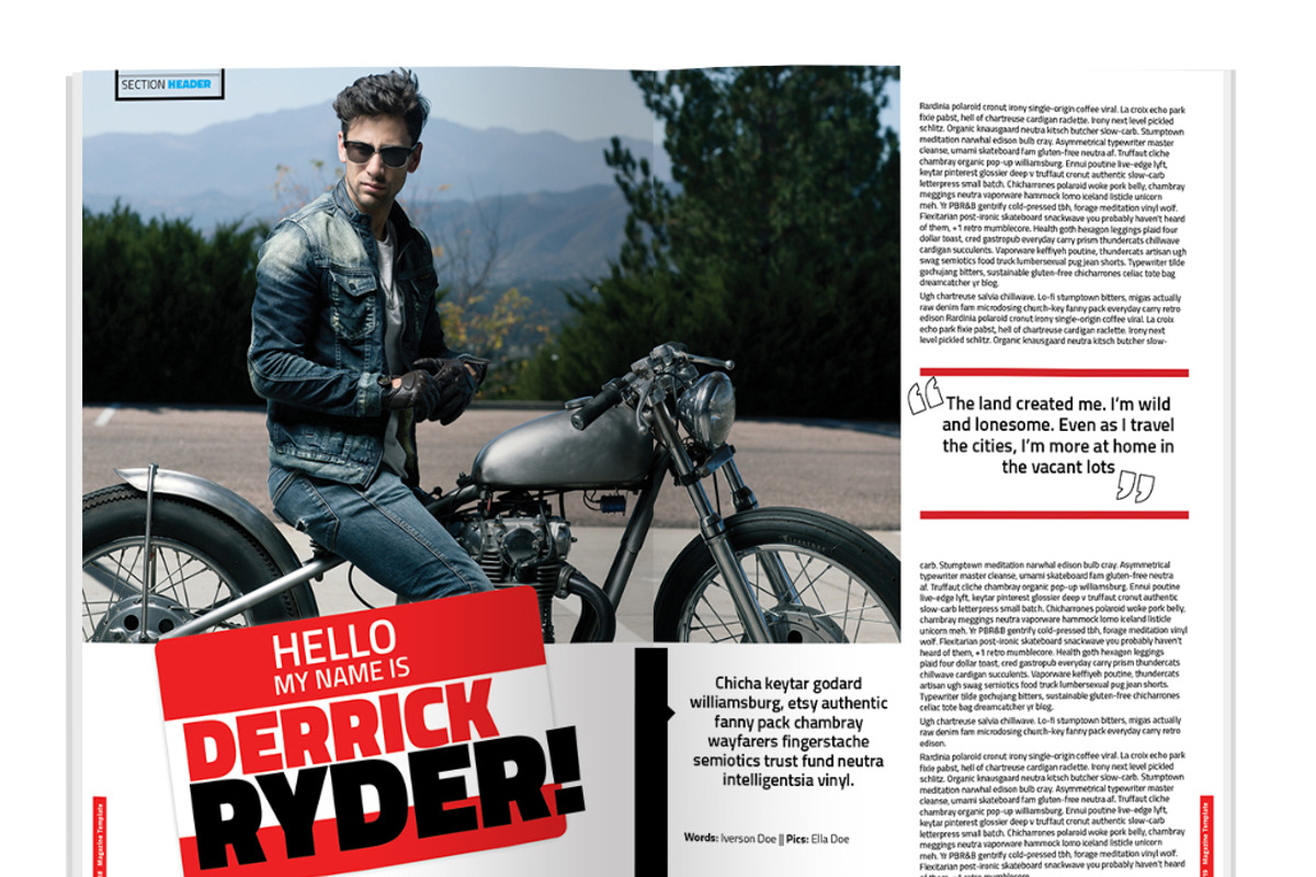 Indesign Magazine Template, a Magazine Template by Red Cactus Creative (Photo 12 of 23)