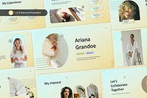 CV & Resume Presentation Slides, a Presentation Template by Antstheme