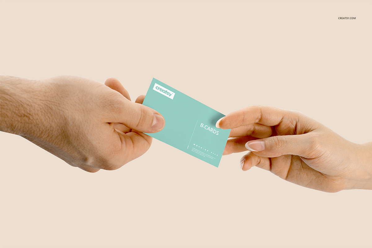 Business Cards Mockup Hands Edition, a Business Card Template by creatsy5 (Photo 11 of 16)