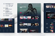 Movies & TV Shows Streaming Website, an UI Kit Template by peterdraw (Thumbnail 5 of 9)