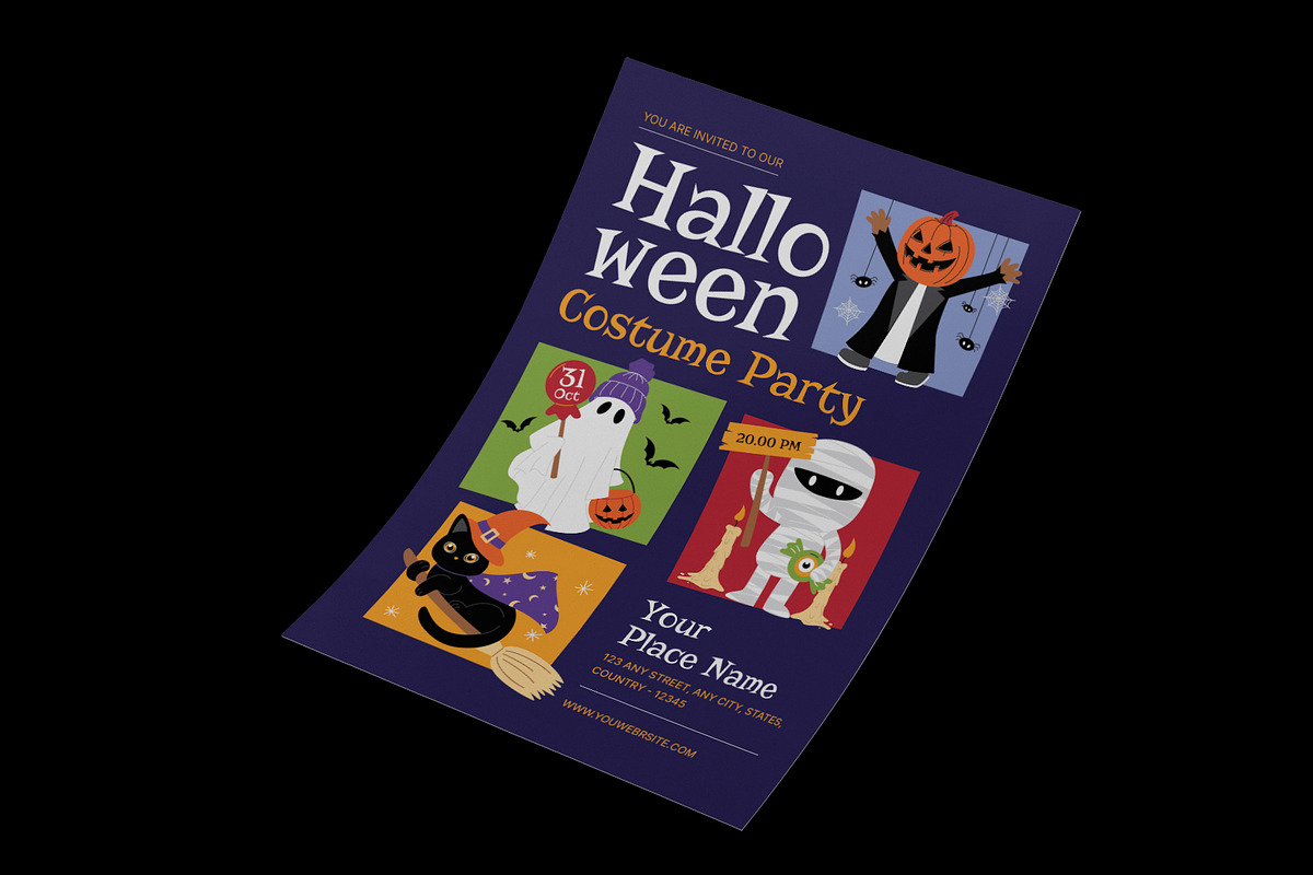 Halloween Costume Party Flyer preview 2