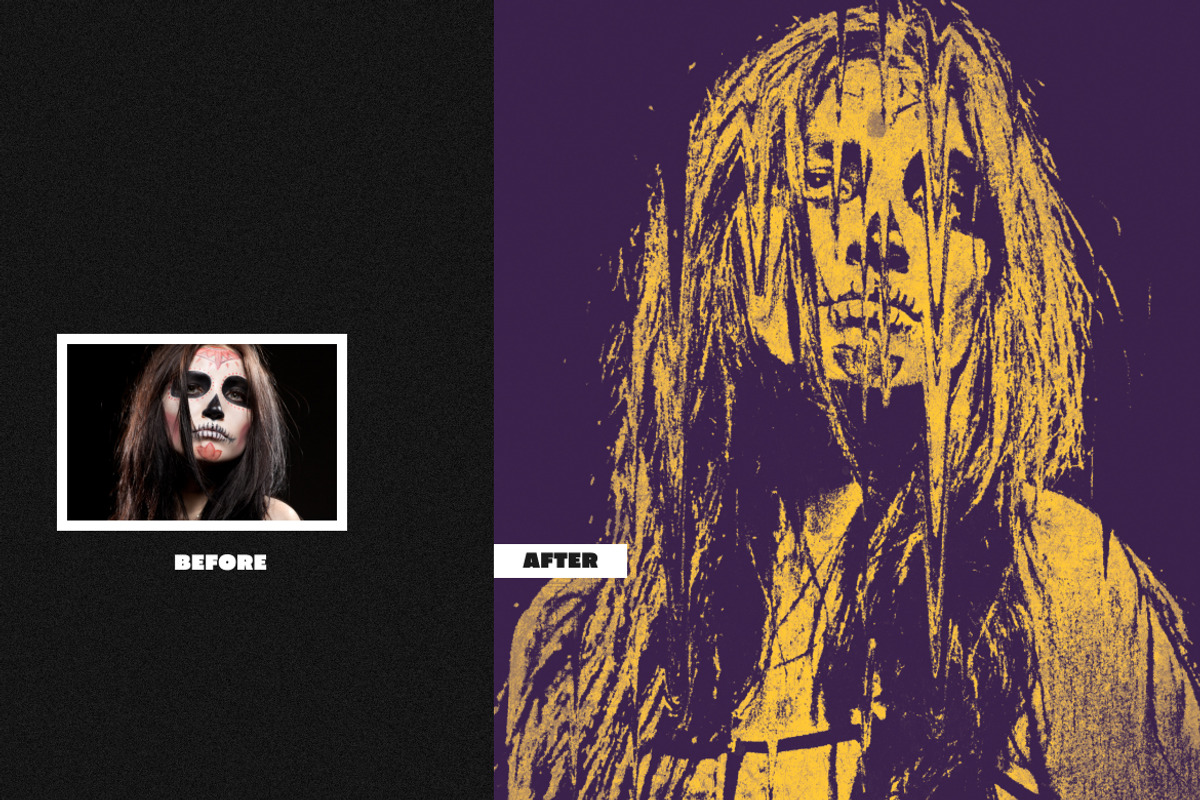 Horror Film Square, Poster Effect, a Layer Style Add-On by dokudokunomi
