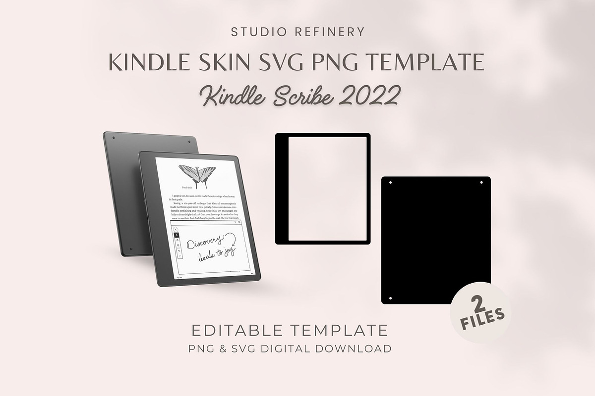 Kindle Scribe 2022 Skin Template, an Object Graphic by STUDIO REFINERY (Photo 1 of 5)