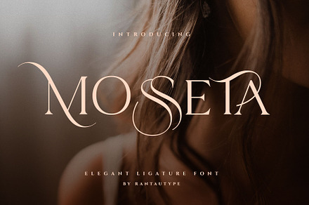 Mosseta Elegant Ligature Display, a Serif Font by RantautypeStudio