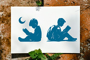 11 Boy Reading Book on The Floor, an Illustration by jongcreative (Thumbnail 2 of 4)