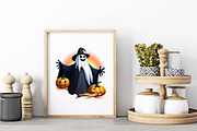 Halloween & Fall Ghost Clipart-2, an Illustration by Wow Magic (Thumbnail 4 of 5)