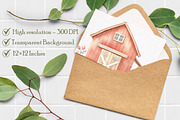 Watercolor Farm Animals Clipart Set, an Illustration by Libby Wishes (Thumbnail 4 of 7)
