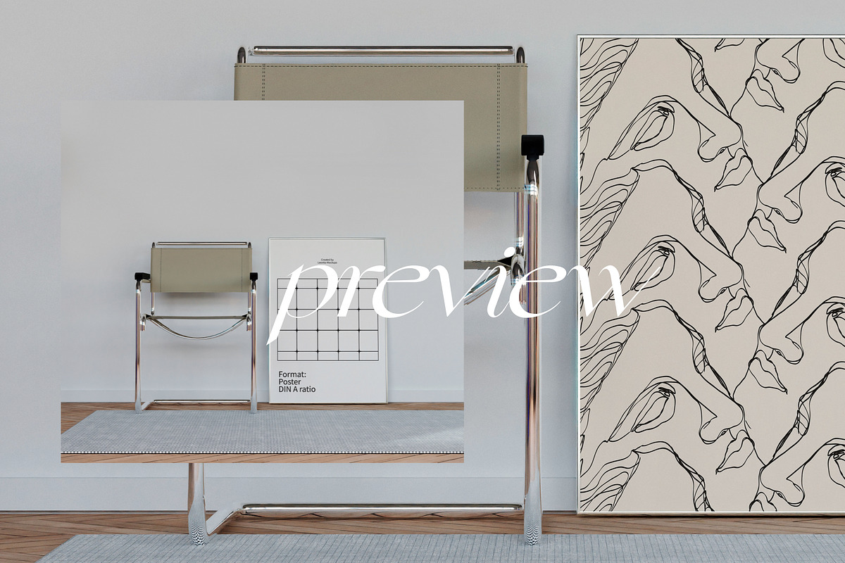Frame Mockup Set BRAM, a Household Mockup by Bonumo (Photo 6 of 13)