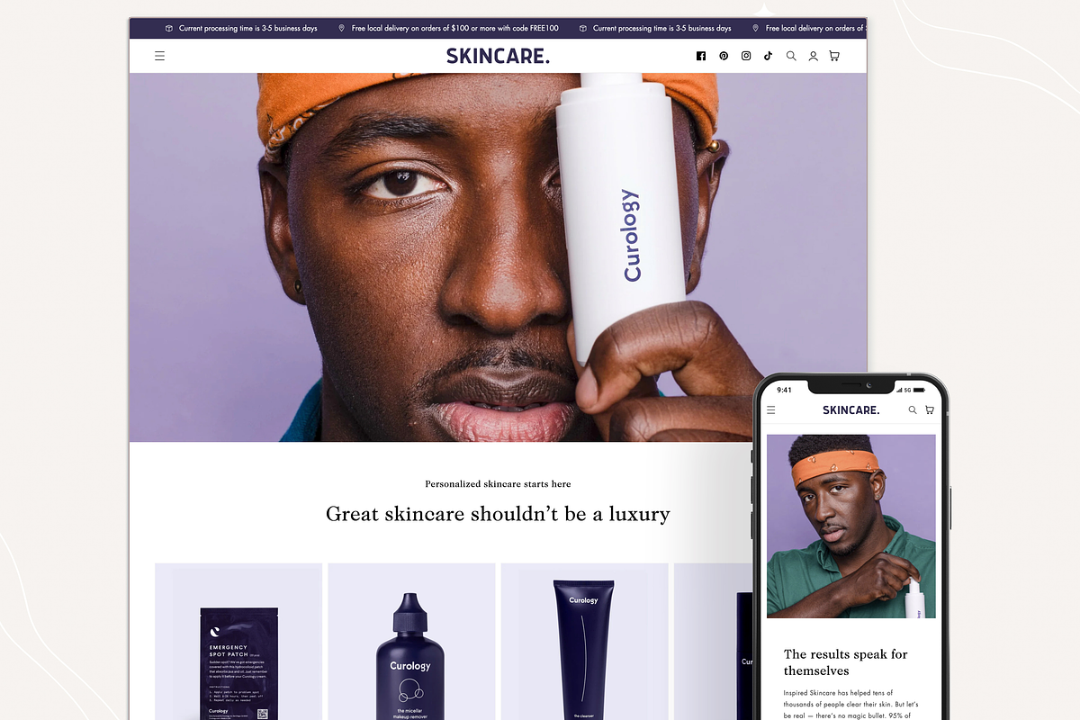 Skincare - Beauty Shopify Theme, a Shopify Template by InspiredTheme (Photo 1 of 9)
