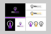 Set of Idea boost Logo designs, a Branding & Logo Template by Lucky Creative (Thumbnail 3 of 5)