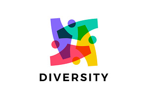diversity people team family, a Branding & Logo Template by VASTARD STUDIO
