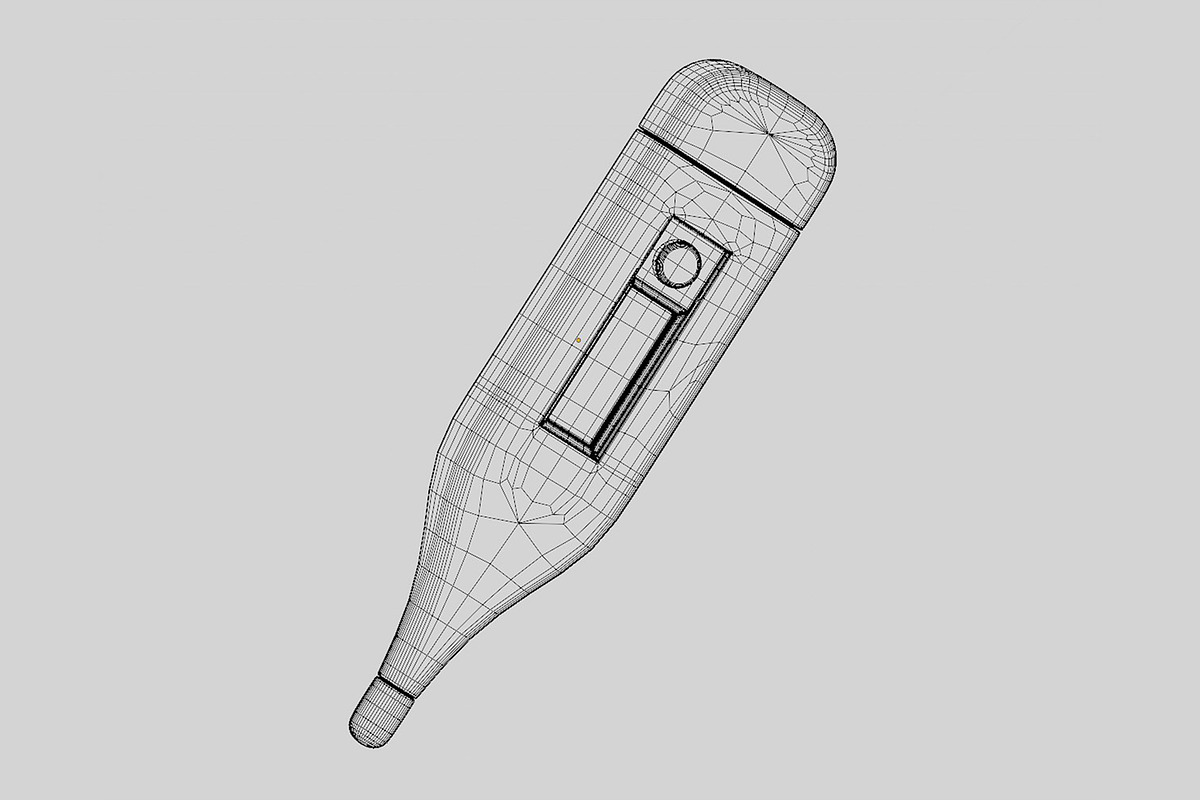Digital Medical Thermometer, an Object 3D Model by fahad121 (Photo 7 of 8)