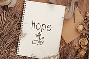 The garden - Handwritten font, a Handwritten Font by Sk designs (Thumbnail 4 of 5)