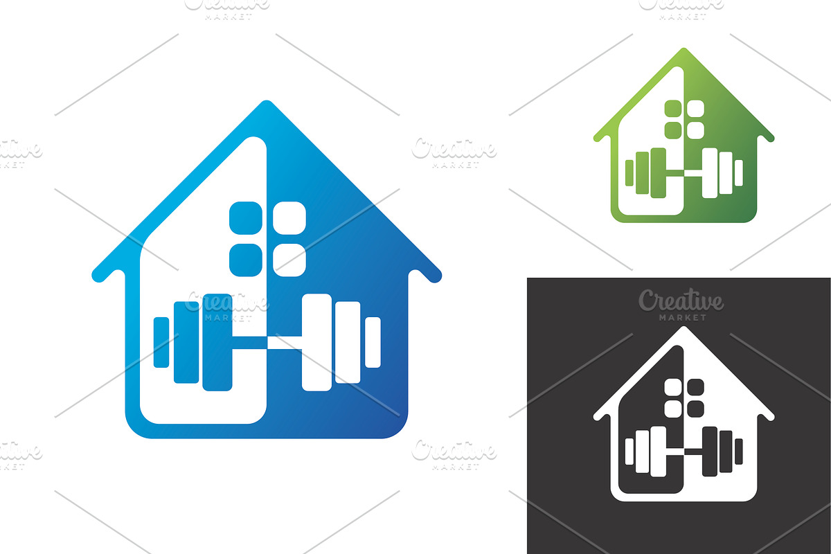 Gym House Simple Logo For Business, a Branding & Logo Template by Logo Loom (Photo 3 of 4)